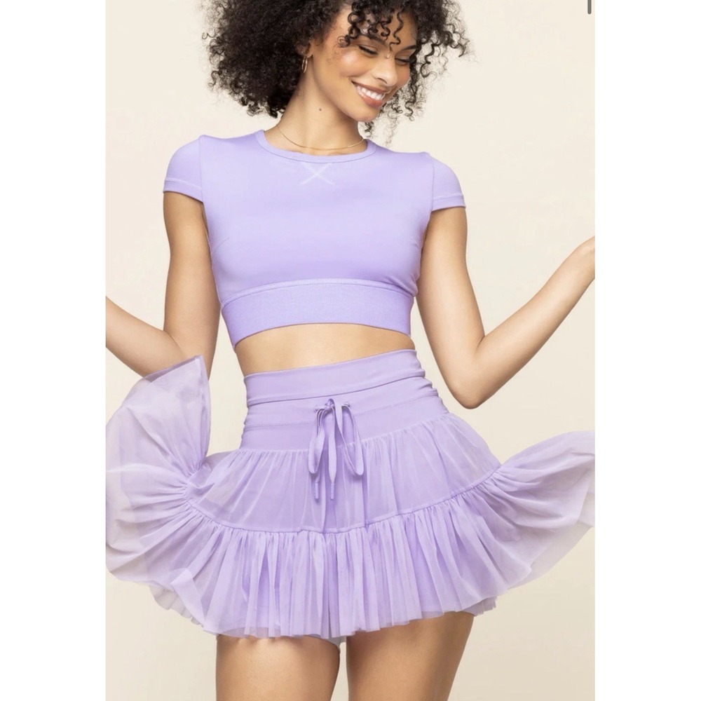 POPFLEX ASO Taylor Swift Pirouette Magical Skort Tiered Athletic Skirt Sz XL